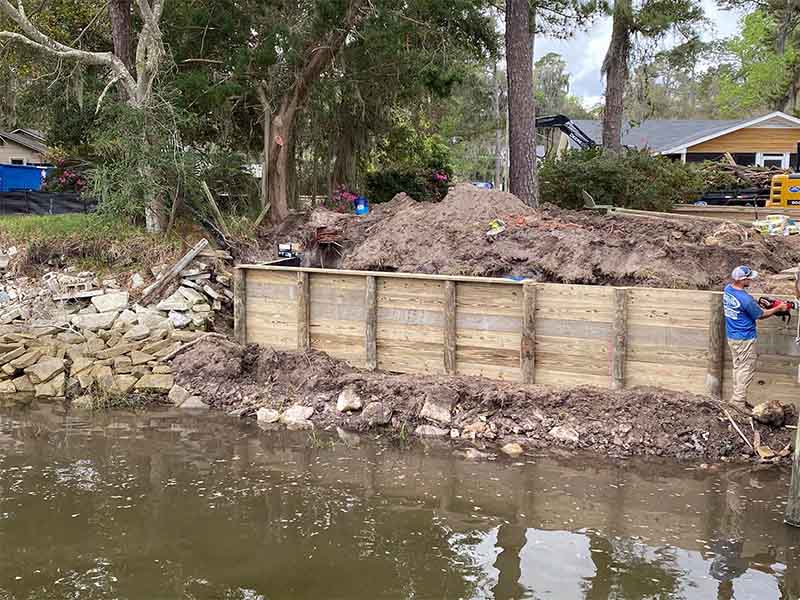 Seawall Repair in Quincy, FL